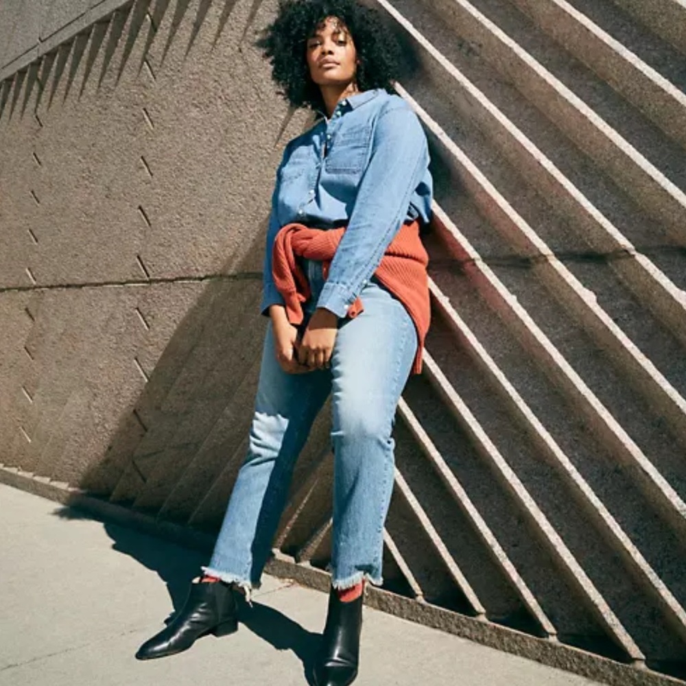 Madewell The Perfect Vintage Crop Jean - plus size